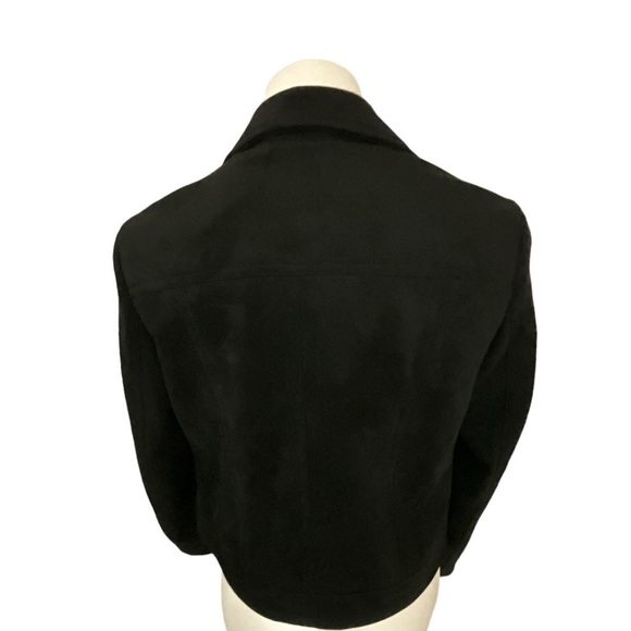 Philosophy Women Drape Front Moto Vegan Suede Jacket - Picture 7 of 13